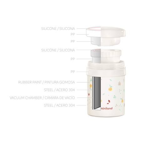 Thermos pour solides thermetic valencia Blanc 5 - vertbaudet enfant 