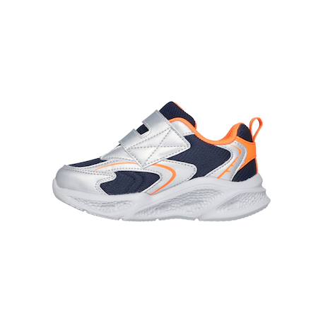Baskets basses  à scratch Argent orange 2 - vertbaudet enfant 