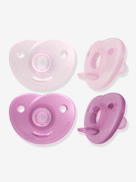 Sucettes Soothies 0-6M x2 PHILIPS AVENT bleu+rose 3 - vertbaudet enfant 