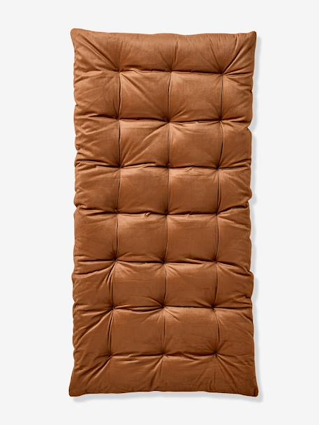 Matelas de sol bi-matière fleurs/velours RETRO FLOWER cannelle 9 - vertbaudet enfant 