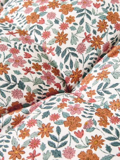 Matelas de sol bi-matière fleurs/velours RETRO FLOWER cannelle 7 - vertbaudet enfant 