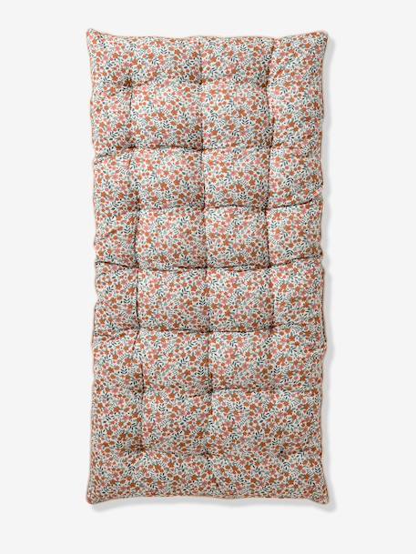 Matelas de sol bi-matière fleurs/velours RETRO FLOWER cannelle 6 - vertbaudet enfant 