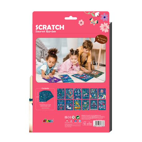 Scratch art book A4 - jardin secret Multicolor 6 - vertbaudet enfant 