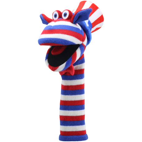 Marionnette Sammy Eco Sockettes – Jeu d’imagination pour enfants Multicolor 2 - vertbaudet enfant 