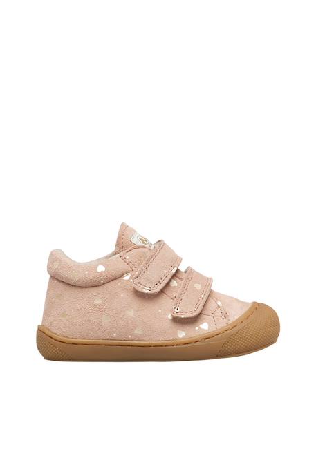 Chaussures premiers pas en suède cocoon vl Gris tourterelle-+Marron-+Rose poudré- 11 - vertbaudet enfant 