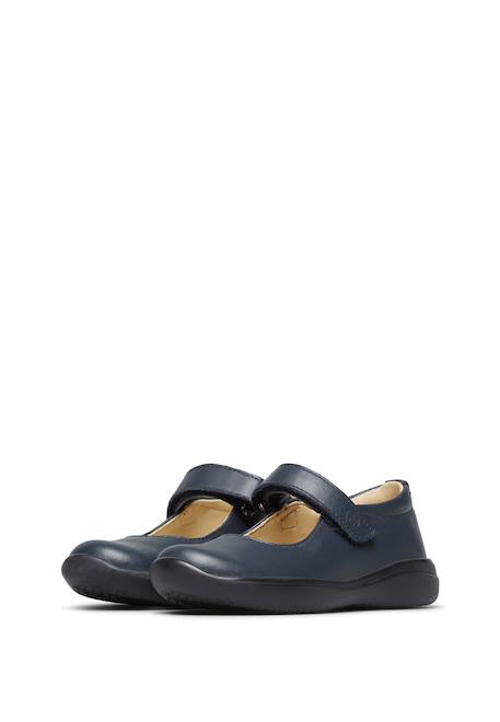 Ballerines en cuir catania 2 Marine-+Noir- 5 - vertbaudet enfant 