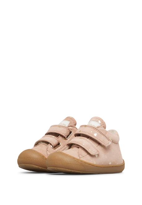 Chaussures premiers pas en suède cocoon vl Gris tourterelle-+Marron-+Rose poudré- 15 - vertbaudet enfant 