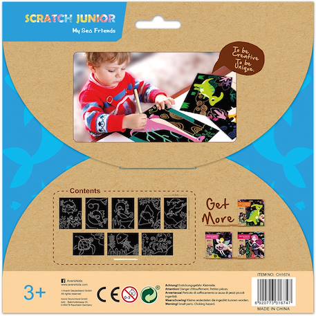 Scratch junior - mes amis de la mer 8 pièces Multicolor 6 - vertbaudet enfant 