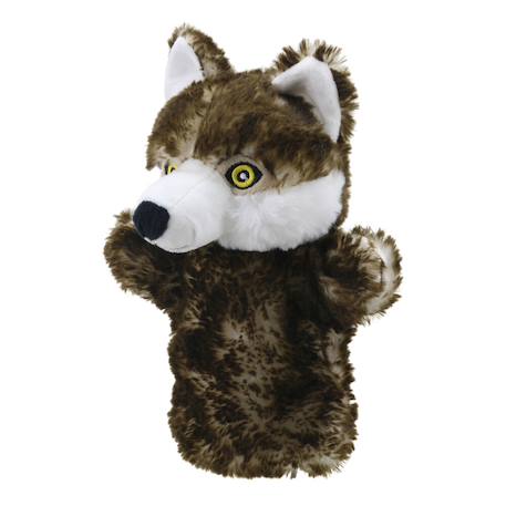 Marionnette Loup écologique ECO Puppet Buddies – Jeu d’imagination pour enfants Grey 2 - vertbaudet enfant 
