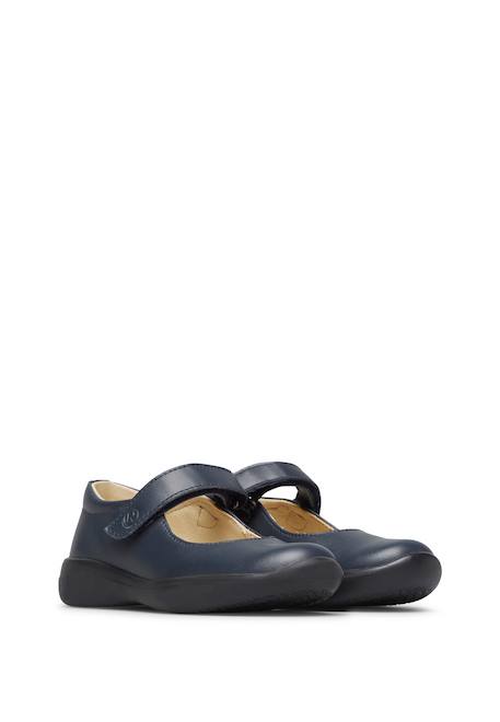 Ballerines en cuir catania 2 Marine-+Noir- 2 - vertbaudet enfant 