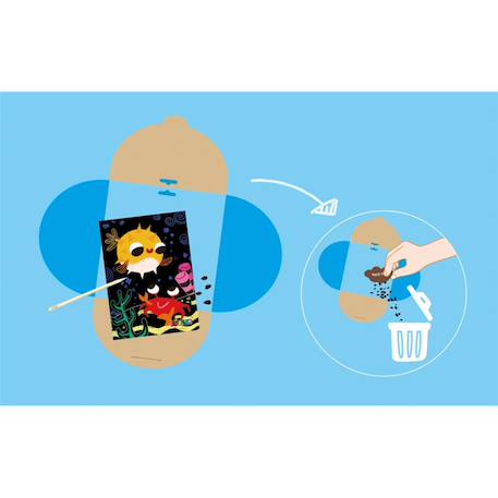 Scratch junior - mes amis de la mer 8 pièces Multicolor 5 - vertbaudet enfant 