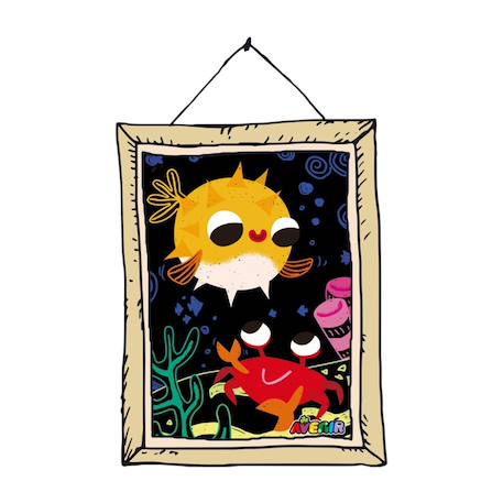 Scratch junior - mes amis de la mer 8 pièces Multicolor 4 - vertbaudet enfant 