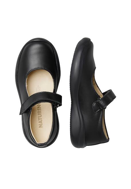 Ballerines en cuir catania 2 Marine-+Noir- 9 - vertbaudet enfant 
