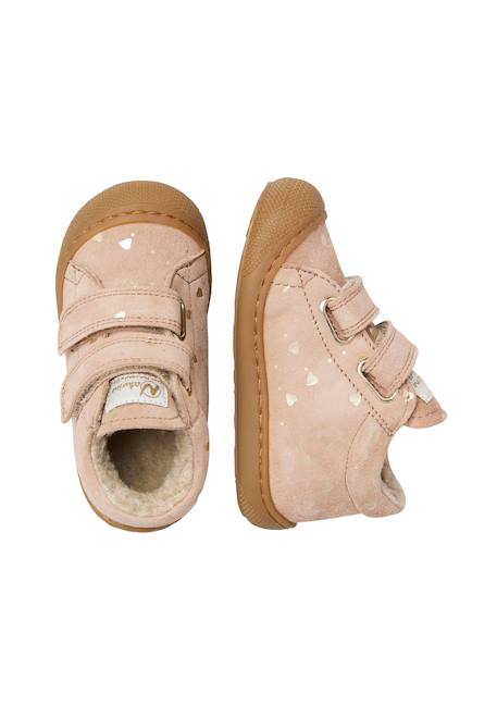 Chaussures premiers pas en suède cocoon vl Gris tourterelle-+Marron-+Rose poudré- 14 - vertbaudet enfant 