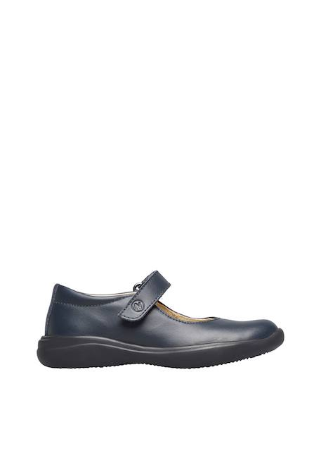 Ballerines en cuir catania 2 Marine-+Noir- 1 - vertbaudet enfant 