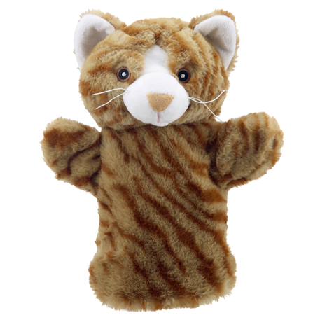 Marionnette Chat ECO Puppet Buddies – Jeu d’imagination pour enfants Brown 1 - vertbaudet enfant 