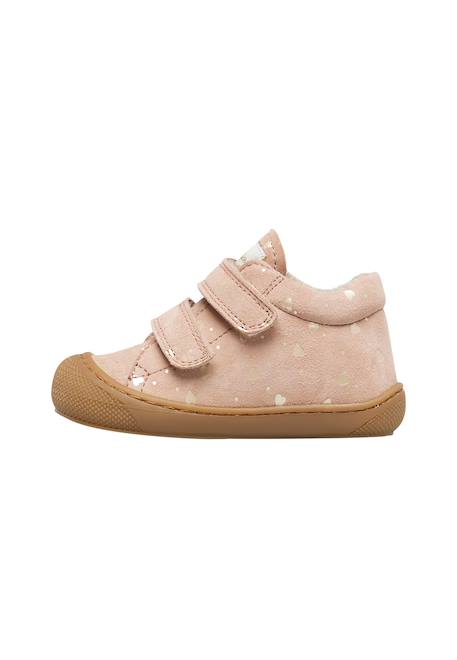 Chaussures premiers pas en suède cocoon vl Gris tourterelle-+Marron-+Rose poudré- 13 - vertbaudet enfant 