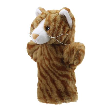 Marionnette Chat ECO Puppet Buddies – Jeu d’imagination pour enfants Brown 2 - vertbaudet enfant 
