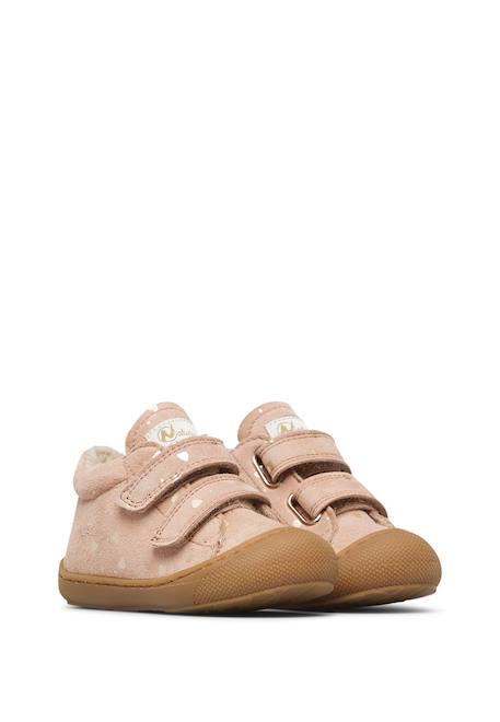 Chaussures premiers pas en suède cocoon vl Gris tourterelle-+Marron-+Rose poudré- 12 - vertbaudet enfant 