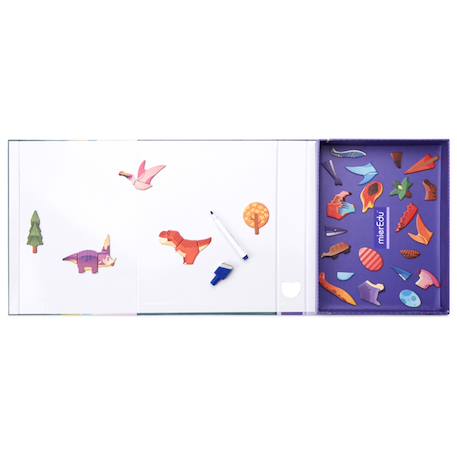 Mieredu - livre magnétique - le monde des dinosaures Multicolor 2 - vertbaudet enfant 