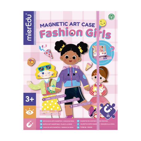 Mallette magnétique éducative – Jeu de puzzle créatif pour enfants Multicolor 3 - vertbaudet enfant 
