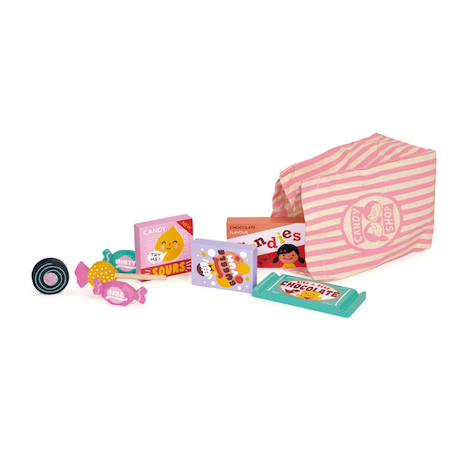 Sac de confiseries en tissu – Jeu de dînette pour enfants Multicolor 2 - vertbaudet enfant 