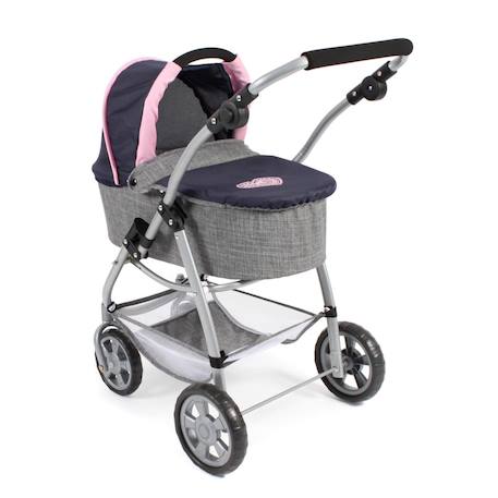 La poussette combinée 3 en 1 emotion 'all in' pour poupons Multicolore+Noir et rose+Rose+Rose et bleu+Rose et gris+Rose fuschia+Violet+Violet étoiles 3 - vertbaudet enfant 