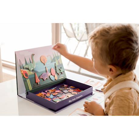 Mieredu - livre magnétique - le monde des dinosaures Multicolor 4 - vertbaudet enfant 