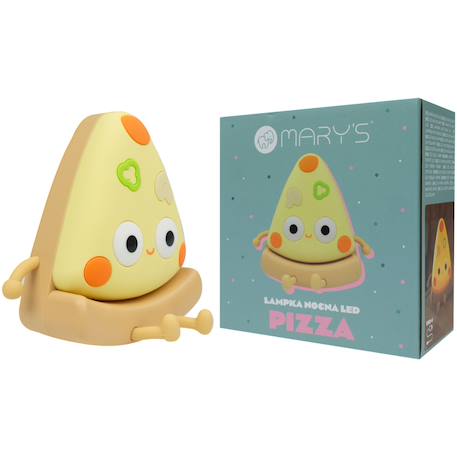 Veilleuse pizza rechargeable Jaune, orange, vert 4 - vertbaudet enfant 