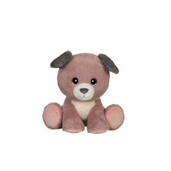 Jouet-Peluche - peluche puppy eyes pets - chien rose poudré et gris - 40 cm