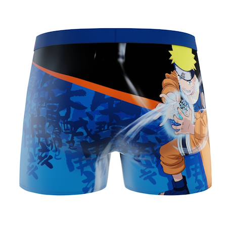 Lot de 2 boxers  naruto classic naruto Bleu/orange/noir/blanc 4 - vertbaudet enfant 