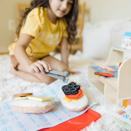 Comptoir à sandwichs en bois Beige 5 - vertbaudet enfant 