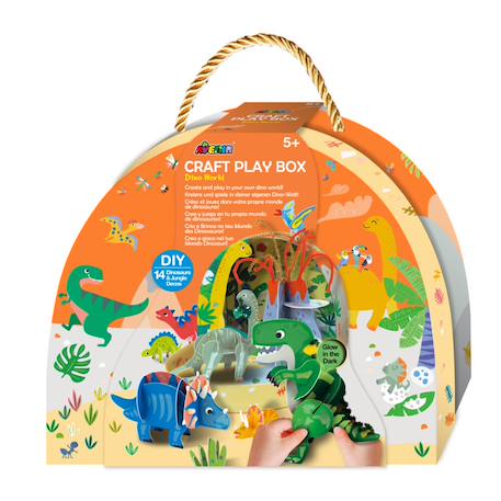 Coffret créatif et ludique - le monde des dinosaures Multicolor 1 - vertbaudet enfant 