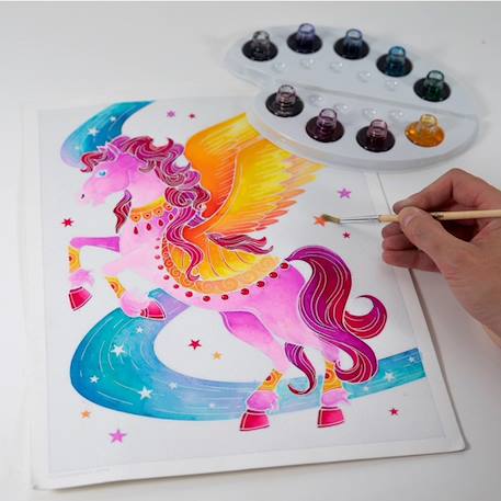 Aquarellum licornes et pégases Blanc 4 - vertbaudet enfant 