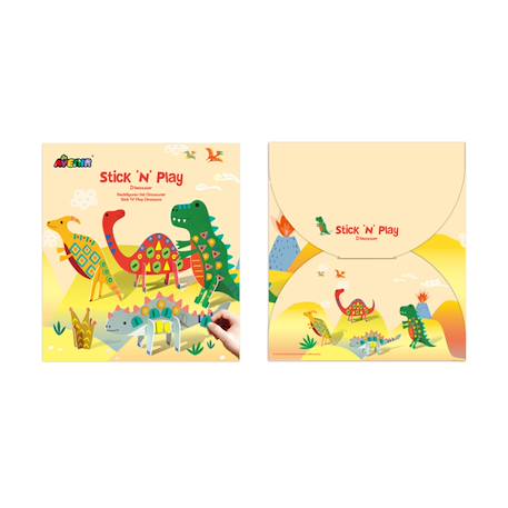Kit créatif 4 en 1 -  dinosaures Multicolor 5 - vertbaudet enfant 