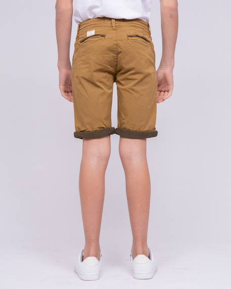 Bermuda chino barnas garçon Cognac+Kaki 2 - vertbaudet enfant 