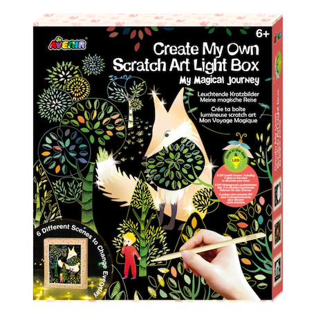 Scratch art - cadre lumineux Multicolor 1 - vertbaudet enfant 