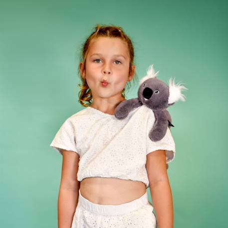 Peluche magnétique 30 cm Beige+Gris+Marron+Noir+Orange+Vert 10 - vertbaudet enfant 