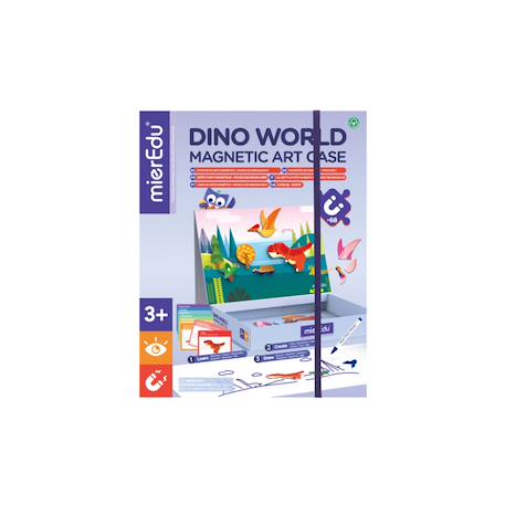 Mieredu - livre magnétique - le monde des dinosaures Multicolor 5 - vertbaudet enfant 