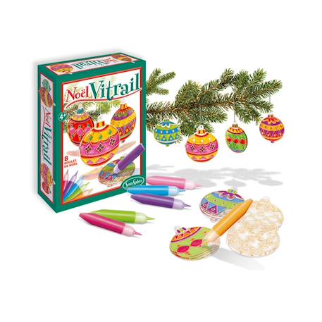 Coffret créatif noël vitrail Vert 2 - vertbaudet enfant 