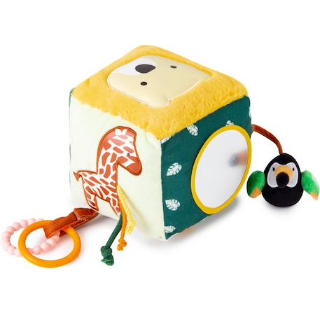 Cube d'activités jungle Jaune, vert, blanc+Multicolore 5 - vertbaudet enfant 