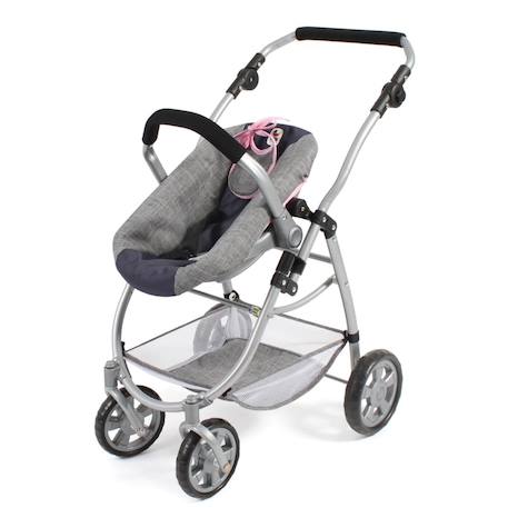 La poussette combinée 3 en 1 emotion 'all in' pour poupons Multicolore+Noir et rose+Rose+Rose et bleu+Rose et gris+Rose fuschia+Violet+Violet étoiles 4 - vertbaudet enfant 