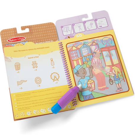 Livre de coloriage pour enfant Water Wow - Gourmands Violet 3 - vertbaudet enfant 