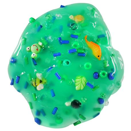 Slime vert foncé Swamp Water avec charms marins – Crazy Aaron’s® Slime Charmers Green 2 - vertbaudet enfant 