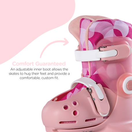 Rollers rose d'apprentissage - twista skates Rose 2 - vertbaudet enfant 
