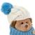 Peluche Hérisson avec chapeau blanc et bleu – Life Collection Multicolor 4 - vertbaudet enfant 
