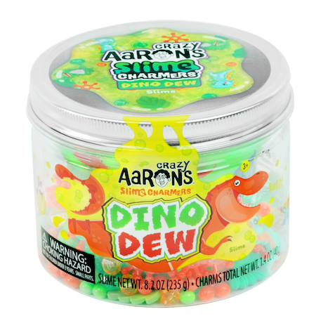 Slime vert Dino Dew avec charms dinosaures – Crazy Aaron’s® Slime Charmers Green 1 - vertbaudet enfant 