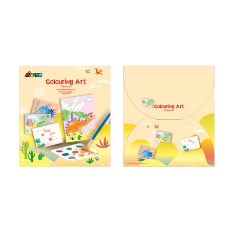 Kit créatif 4 en 1 -  dinosaures Multicolor 2 - vertbaudet enfant 