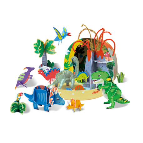 Coffret créatif et ludique - le monde des dinosaures Multicolor 2 - vertbaudet enfant 