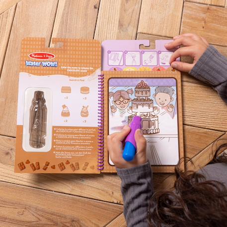 Livre de coloriage pour enfant Water Wow - Gourmands Violet 4 - vertbaudet enfant 